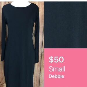 NWT LuLaRoe Black Debbie Dress